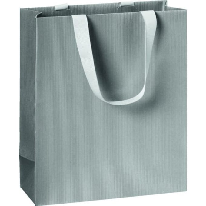 Stewo geschenktasje one colour zilver, formaat 18 x 8 x 21 cm
