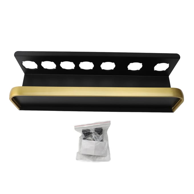 Haaraccessoire Wandmontage Organizer Sterk Draagvermogen Multifunctionele Badkamer Stylingtool Muur goud