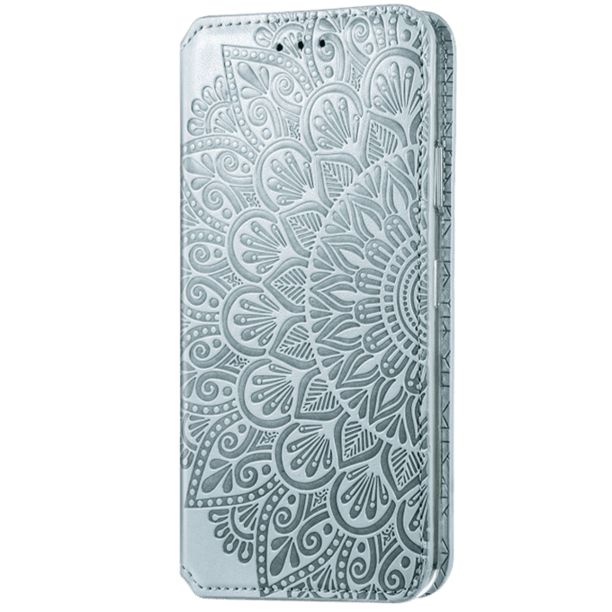 Mocaa iPhone 12 Pro Max Magnetic Mandala Wallet Grijs