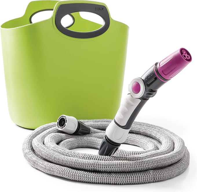 GF Aquapop 30 m uitrekbare slang in tas Lime