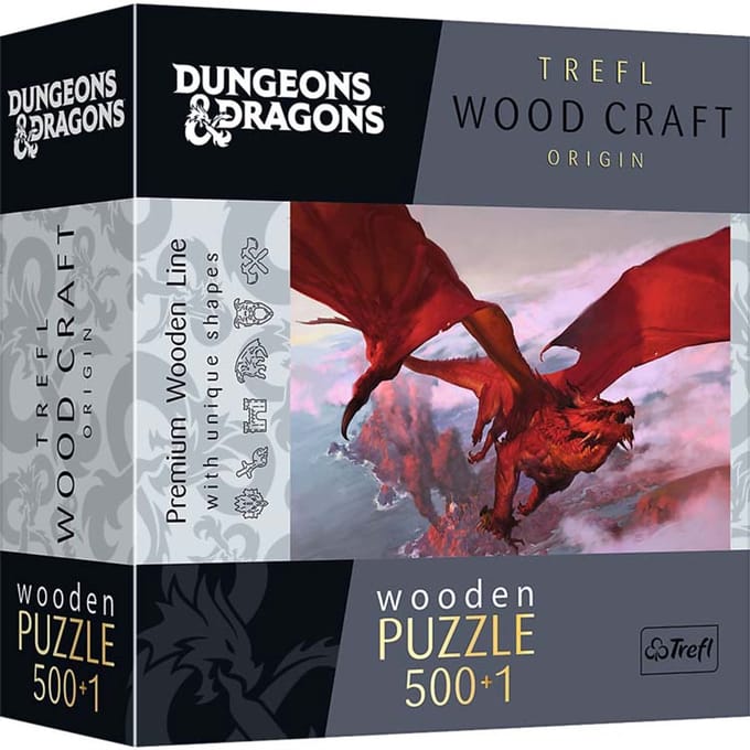Trefl puzzel Ancient Red Dragon - Dungeons&Dragons fantasy 500 stukjes.