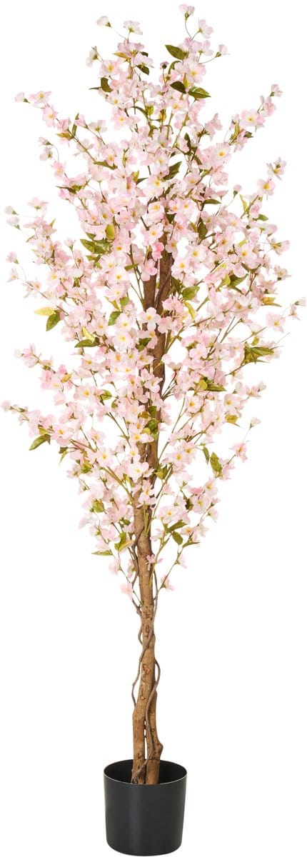 SAKURA - Kunstplant - Roze - 185 cm - Synthetisch materiaal