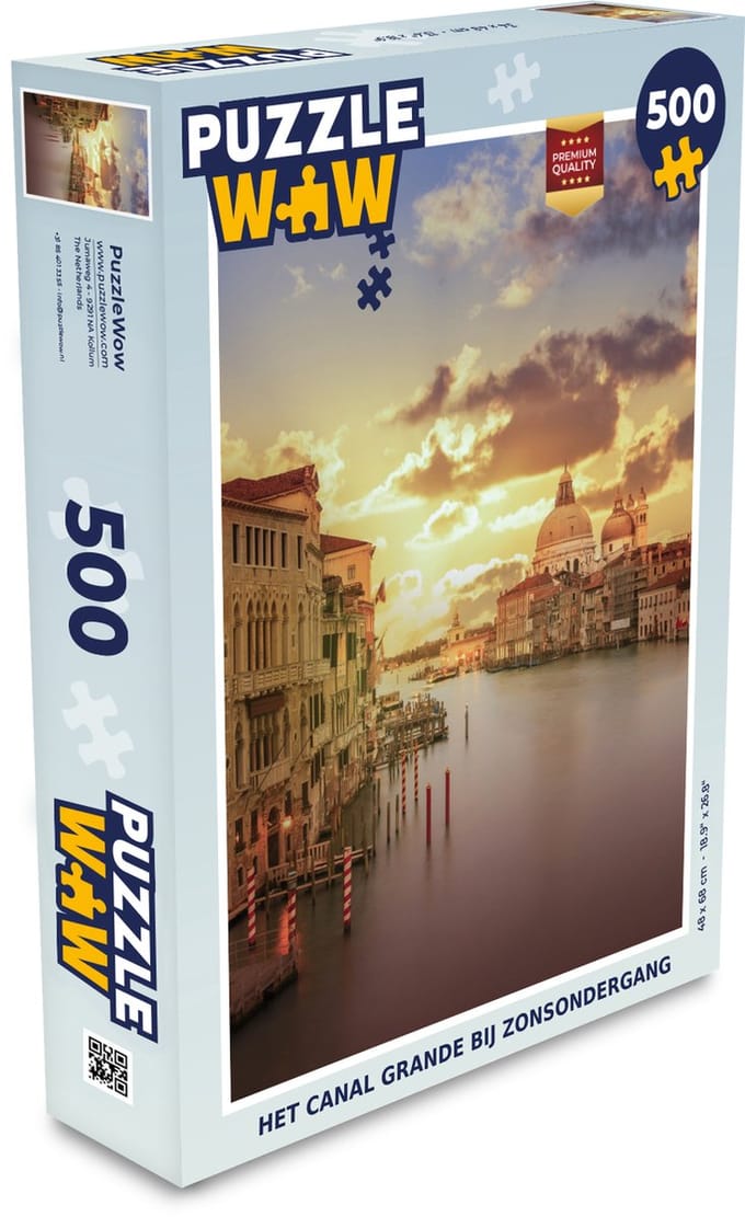 Puzzel Architectuur - Lucht - Venetië - Kanaal - Legpuzzel - Puzzel 500 stukjes