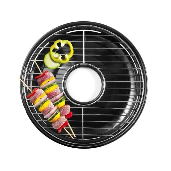Barbecue sur Gaz - Ibili - 980032 - Acier Émaillé - Inox - Poignée intégrée