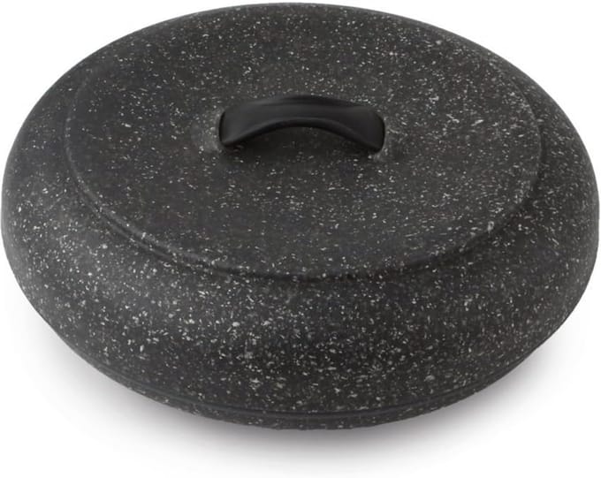 Extra Grote Magnetron Tortilla Warmer met Graniet Patroon - Ideaal voor Thuisgebruik