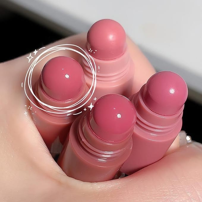 Rouge à lèvres mat 4 en 1, longue durée, maquillage, teinte facile à colorer, brillant à lèvres imperméable pink