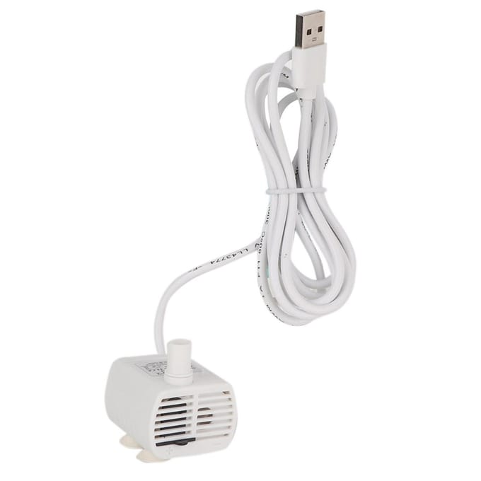 USB Mini Pomp Dompelpomp voor Vissenkom Aquarium Huisdier Waterdispenser white