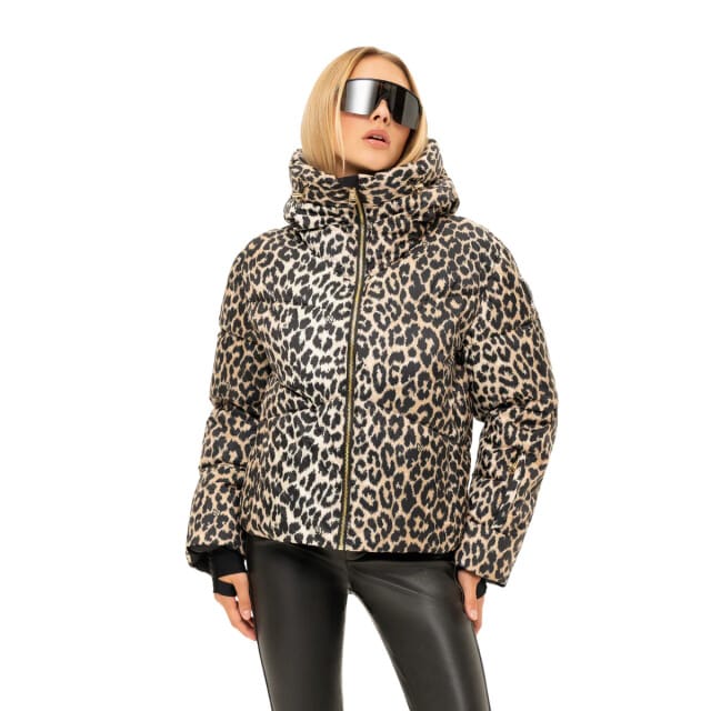 NIKKIE - newport leopard jacket - Ski jack dames - Beige