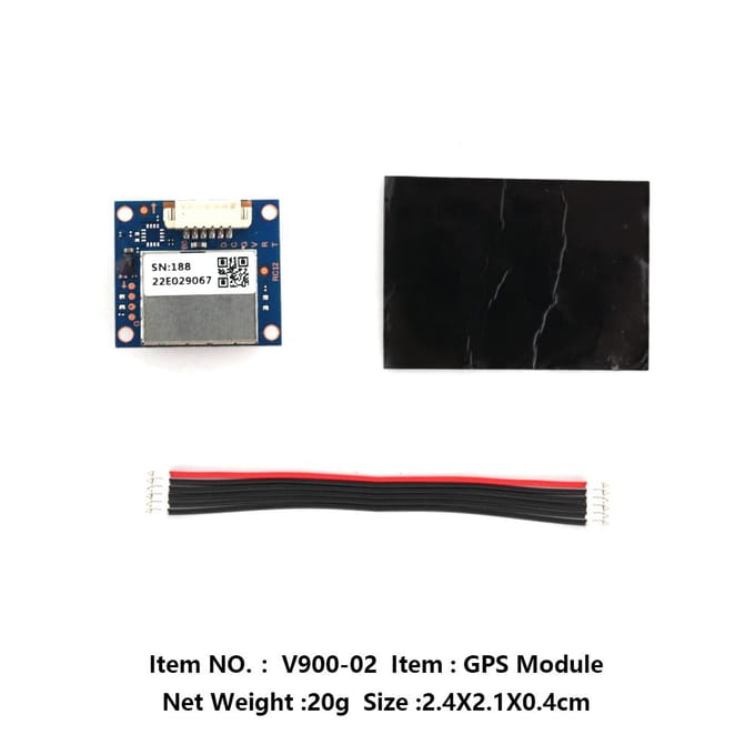 GPS-chipmodule voor visaasboot Compatibel met V900 en V020 veelkleurig