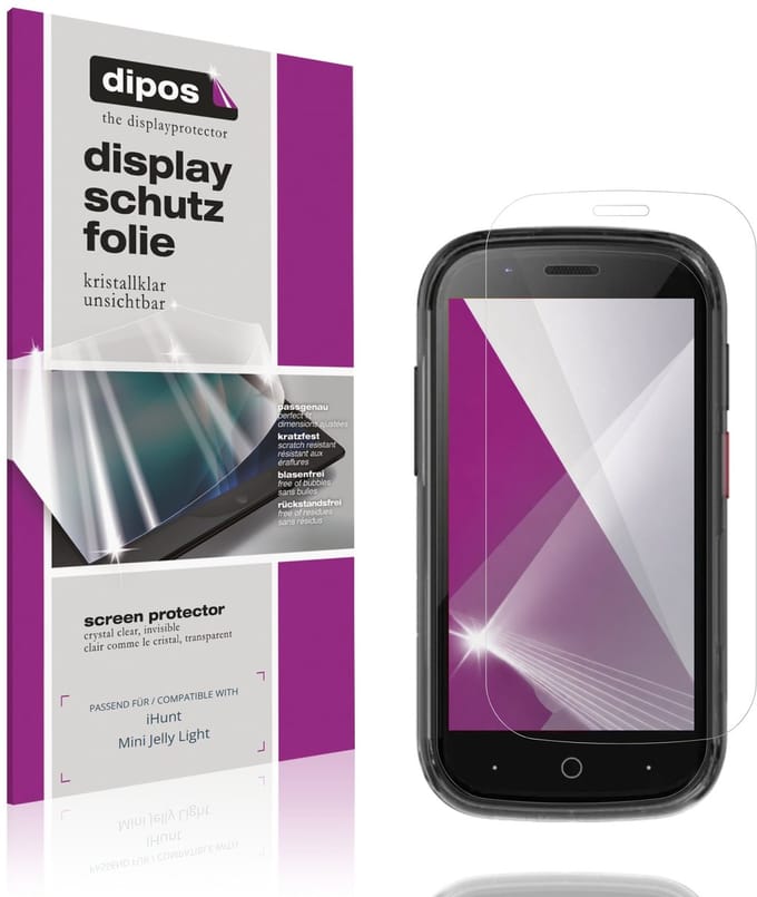 dipos – 4x Beschermfolie geschikt voor iHunt Mini Jelly Light | Krasbestendige & heldere Screenprotector Ultra-Thin