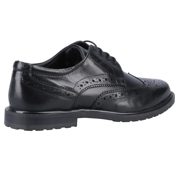 Hush Puppies Meisjes Verity Leren Brogues (Zwart)