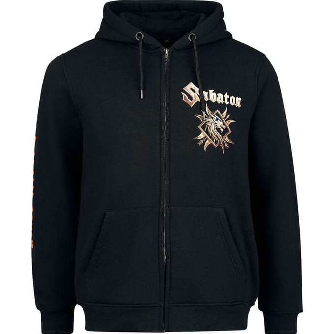 Sabaton Vest met capuchon - Elephant - S tot XXL - voor Mannen - zwart