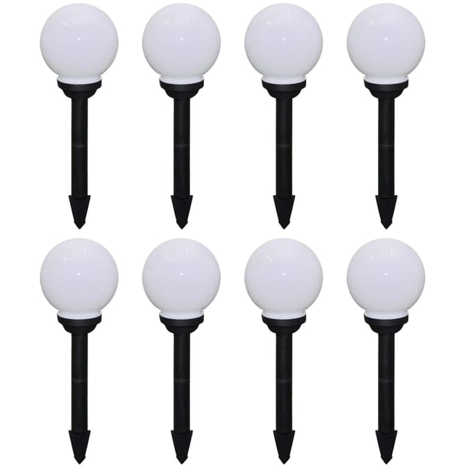 vidaXL Tuinpadlampen 8 st met grondpin LED 15 cm