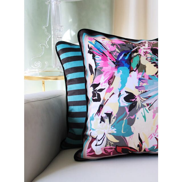 Gek op kussens! Sierkussen velvet artistic colors | 30 x 50 cm | polyester