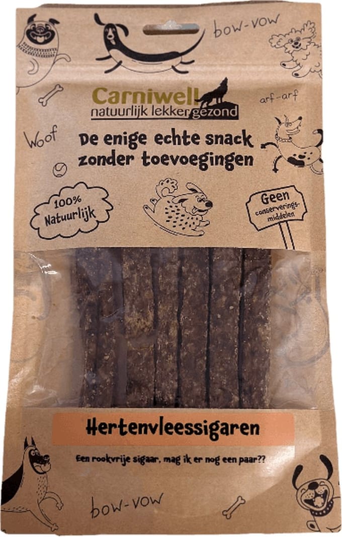 Carniwell Hertenvleessigaren 100 Gram