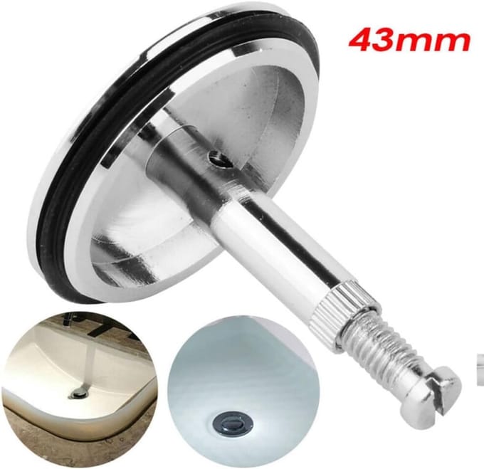 Universele Badkamer & Keuken Afvoerplug 43mm - Set van 2