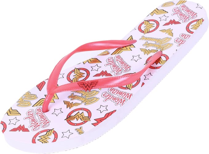 Witte teenslippers WONDER WOMAN