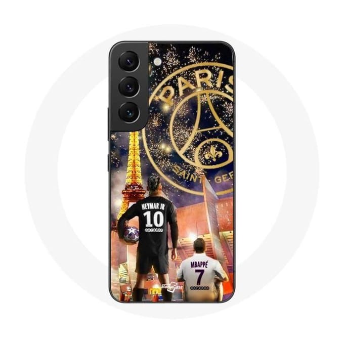Case voor Samsung Galaxy S21 FE PSG Neymar en Mbappé Vrolijk kerstfeest