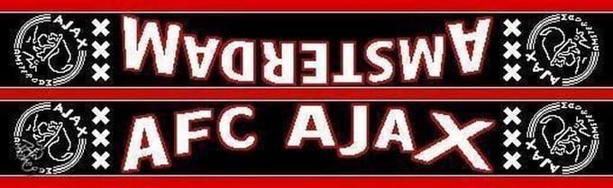 Ajax Sjaal rood/zwart amsterdam