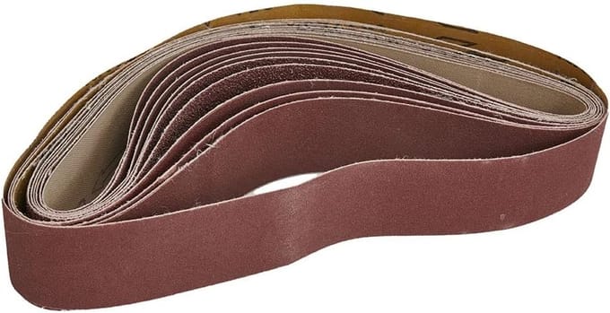Set van 20 Schuurriemen 40x680mm Diverse Korrelgroottes voor Slijpmachine