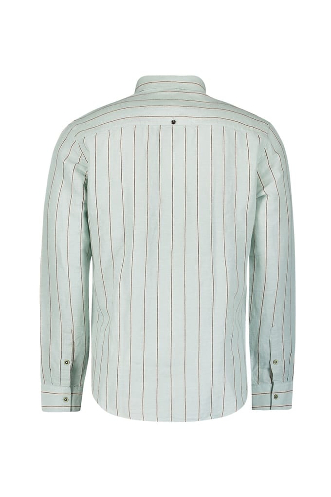 No Excess Shirt Vertical Stripes With Linen Ice Größe: S | Casual hemden Outlet | Herren | Weiß