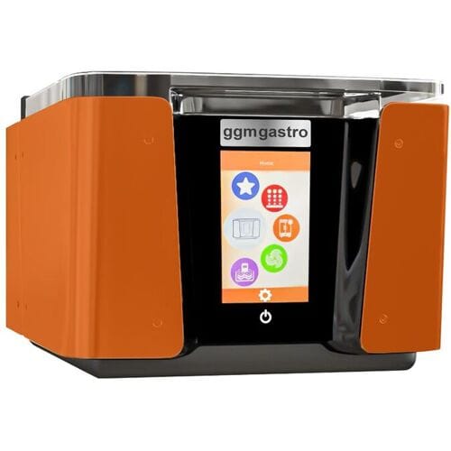 GGM Gastro Smart Infuser - Multifunktionales Vakuumgerät - 4,8 m³/h - mit Touchscreen & WiFi - Orange Oranje