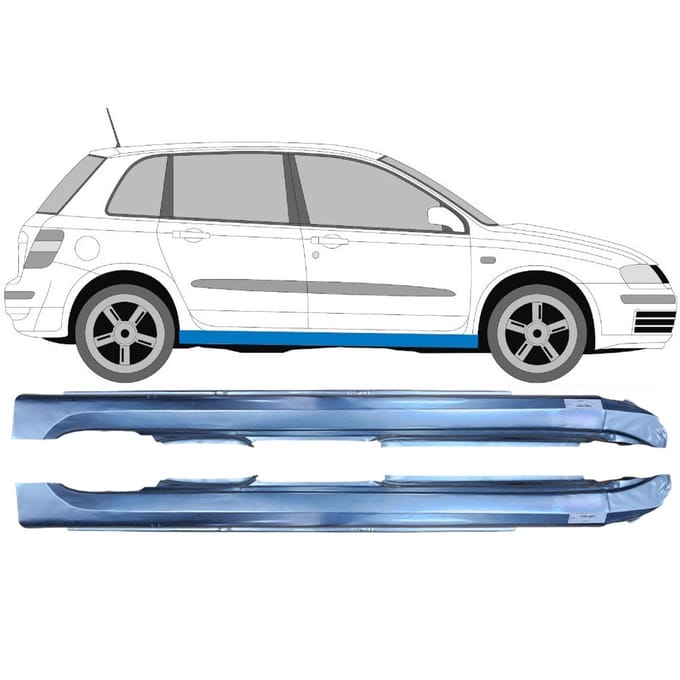 Volledige dorpel voor Fiat Stilo 2001-2010 / Links + Rechts / Set