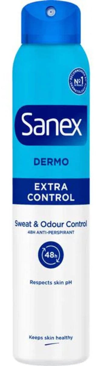 Sanex - Deodorant Spray Derma Extra Control 72h - 6 x 200 ml - Voordeelverpakking