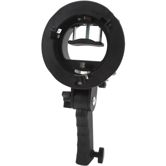 S Type Beugel Flexibel met voor Bowens Mount Flexibele Kantelcontrole Grote Handgreep S Type Beugel black