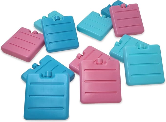 Mini Koelelementen Set van 12 - Ruimtebesparende Koelaccu's voor Koeltas en Lunchbox