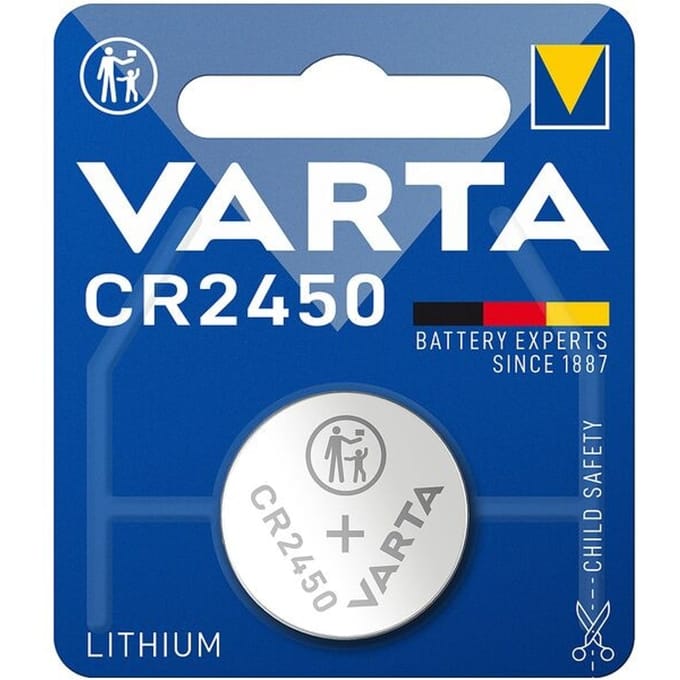 Batterij varta knoopcel cr2450 lithium blister 1stuk