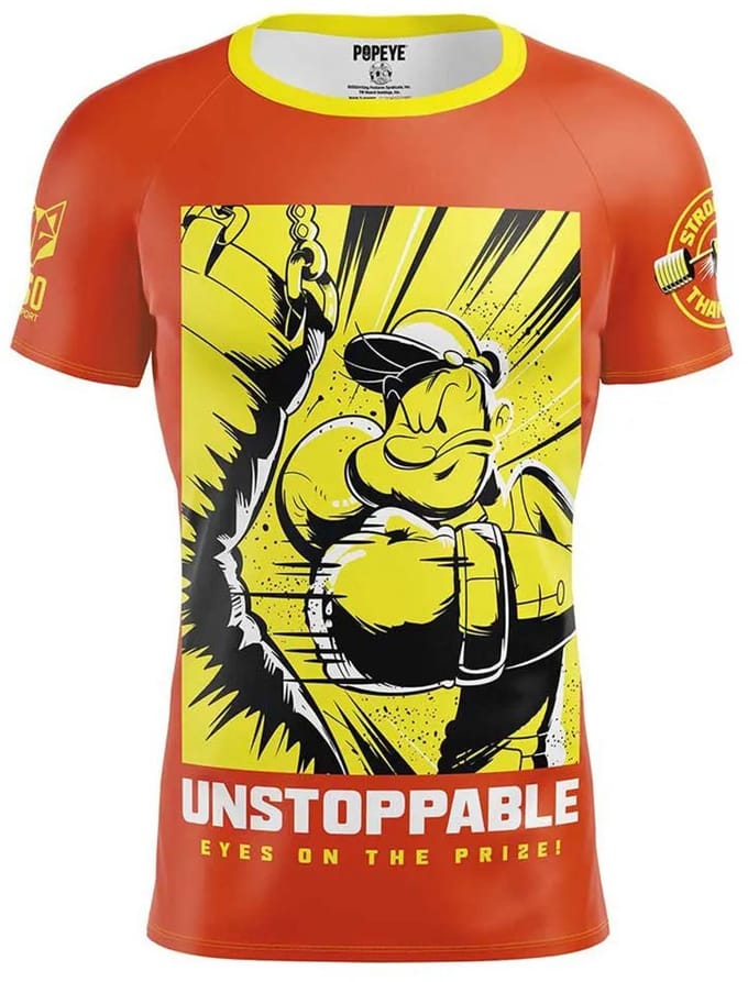 Otso Popeye Unstoppable T-shirt Met Korte Mouwen Geel L Man