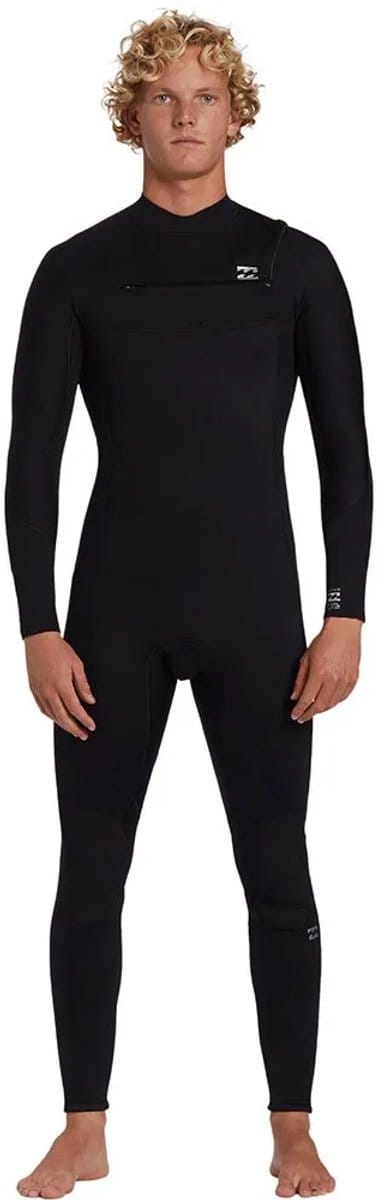 2025 Billabong Heren Foil 4/3mm Borst Ritssluiting Wetsuit