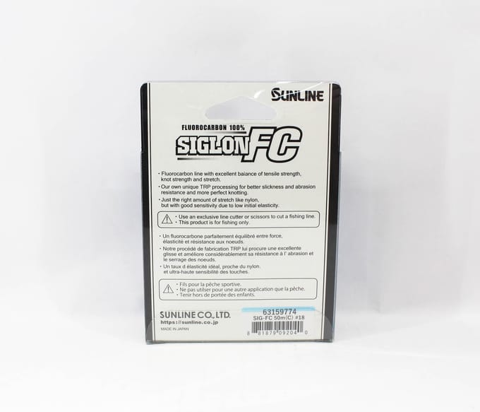 Sunline Fluorocarbon Leider Siglon FC 100% 50m 61lb Diameter 0,7 mm (2040) schoon
