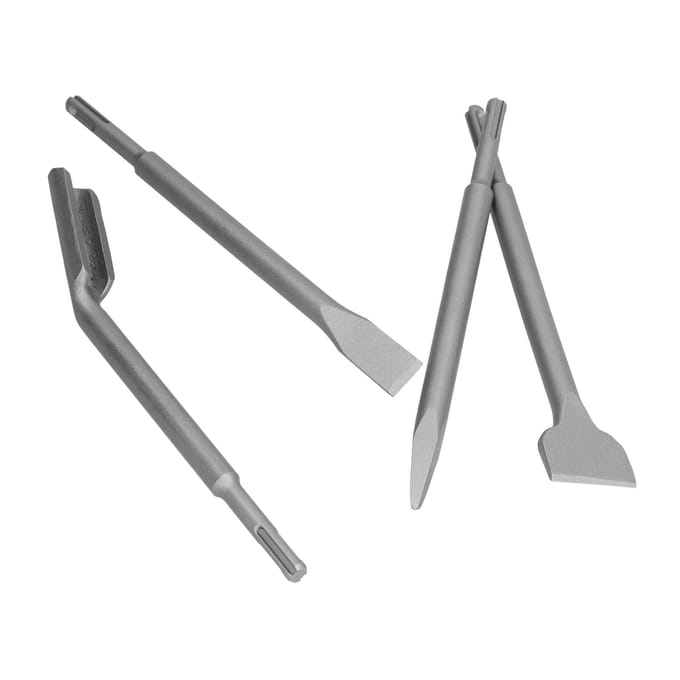 4 STUKS Beit Hamer Boorbeitels Beton Hamer Bits Set Inclusief Platte Beitelpunt Beitelpunt en