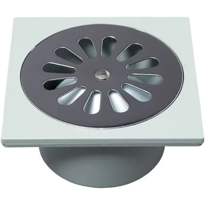 Wirquin Vloersifon Rvs Rooster 100x100mm