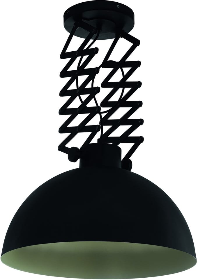 EGLO Donington Plafondlamp - E27 - Ø 45 cm - Zwart/Crème