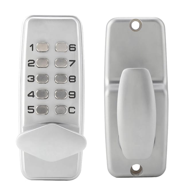 2   Code à 8 Chiffres Serrure à Combinaison Porte Alliage de Zinc Mot de Passe Pratique Sécurité Serrure Codée gray