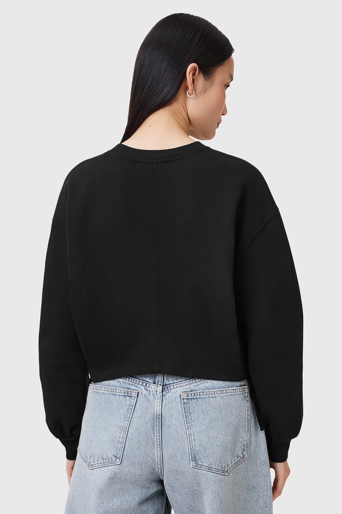 AllSaints Mira Haven Sweat Black Größe: M | Pullover Outlet | Damen | Schwarz