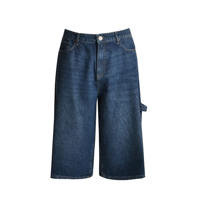 Jeans Bermuda met utilitaire details voor vrouwen Mat Fashion