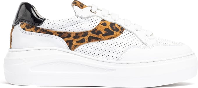 UNISA FUSTA_GRA_LEO Dames Sneakers - WHIT/CANNE - Maat 41
