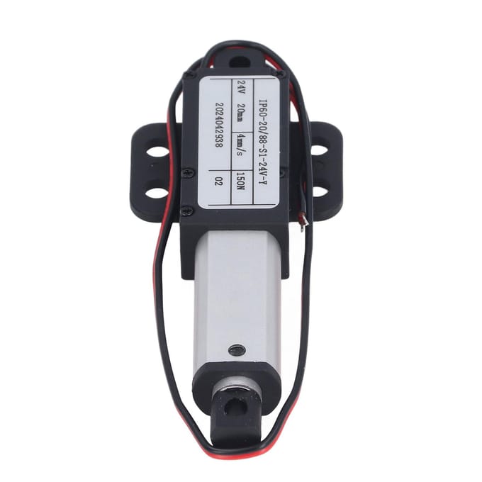 Micro actionneur linéaire électrique Course 20 mm Vitesse 4 mm/s Poussée 150 N Mini linéaire rétractable automatiquement