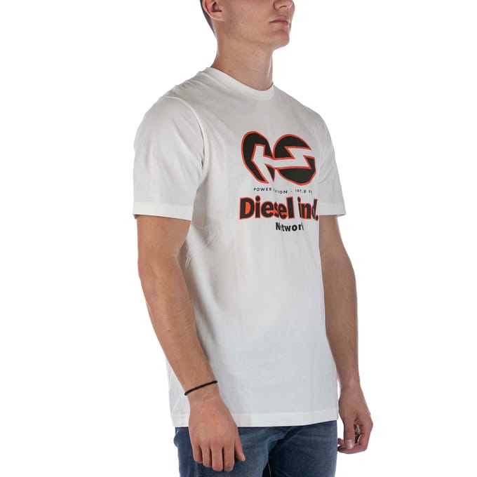 T-Shirt Diesel T-Just E18 Wit