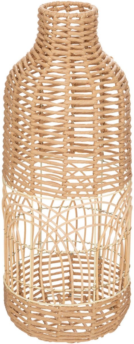 Decoratieve vaas van rotan geweven LOUR, 55 cm