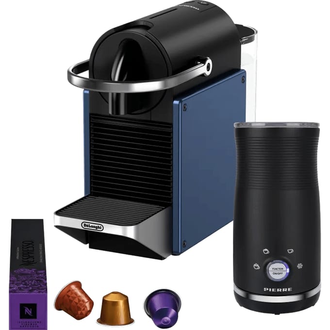 De'Longhi Nespresso Pixie EN127.BL + Pierre Melkopschuimer