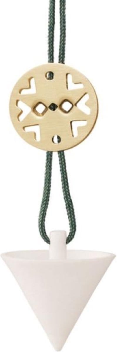 Stelton Nordic Ornament / Hanger Kegel mini - messing/keramiek