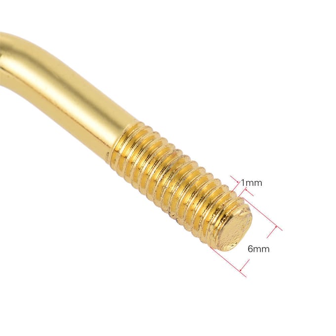 Diamètre de filetage 6 mm Bras de levier de vibrato simple pour système de vibrato de guitare électrique Doré beige