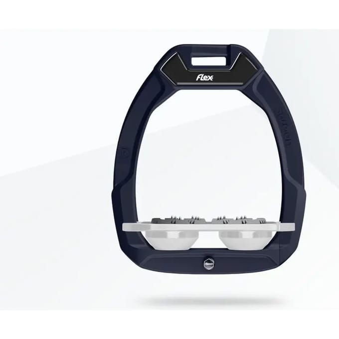 Platte Ultra Grip Veiligheidsrijriemen Bruin/Grijs/Wit Flex-On Safe-On