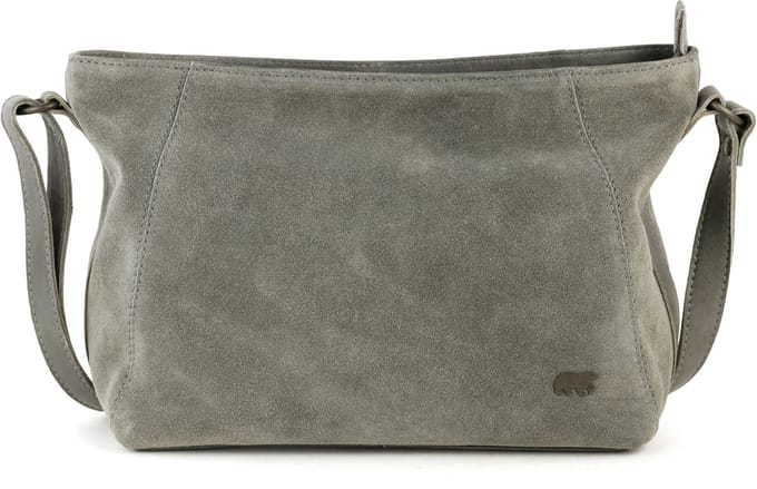 Bear Design Valentina Suede Leren Schoudertas - Grijs