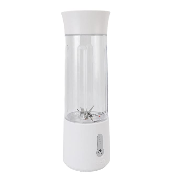 Mixeur portable rechargeable par USB, fonctionnement en un clic, 6 lames, 500 ml, mini mixeur, presse-agrumes, tasse pour white